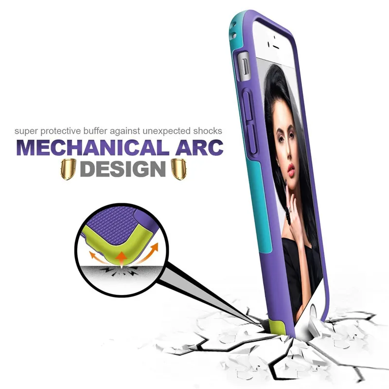 Роскошный гибридный резиновый мягкий силиконовый ударопрочный чехол для