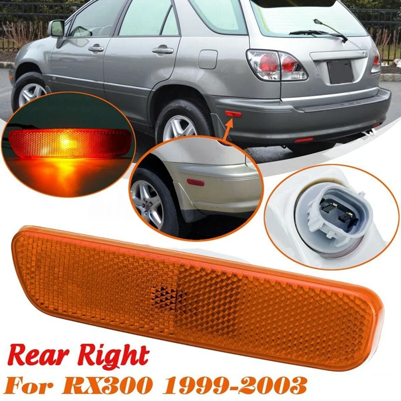 Правый бампер боковой маркер светильник в сборе для Lexus Rx300 1999 2003 81730 48010|Световая