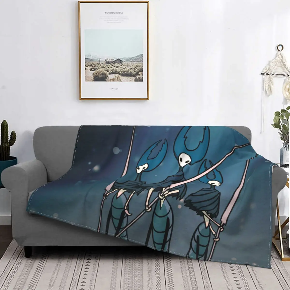 

Hollow Knight Holy Nest Action Game Blanket Flannel Spring Autumn Defender Warm Throws For Winter Bedding