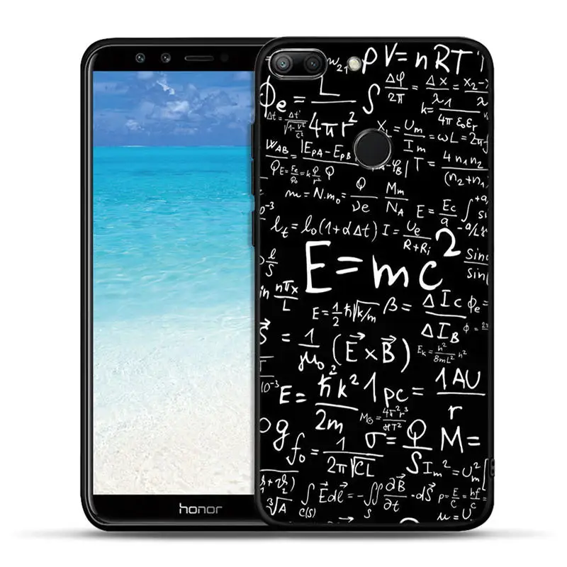Роскошный черный чехол для телефона Huawei Honor 10 9 8 Lite 8X 8C 7A 7X Мягкий из ТПУ 10i 9i Fundas Coque