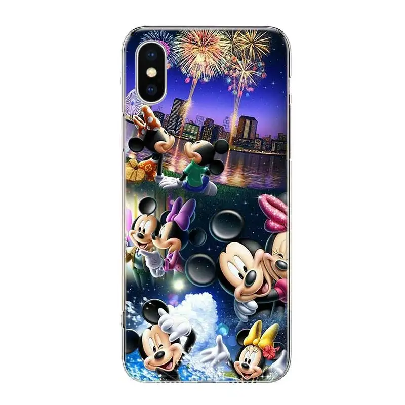 Чехол для телефона с изображением Микки и Минни чехол Apple iPhone 11 Pro Max 7 8 6 6S Plus + X XS MAX