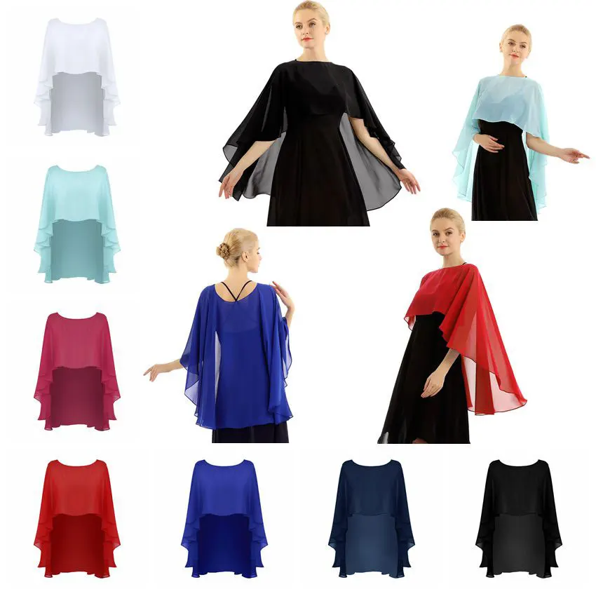 Женская мягкая легкая шифоновая пляжная шаль с глубоким вырезом свадебные