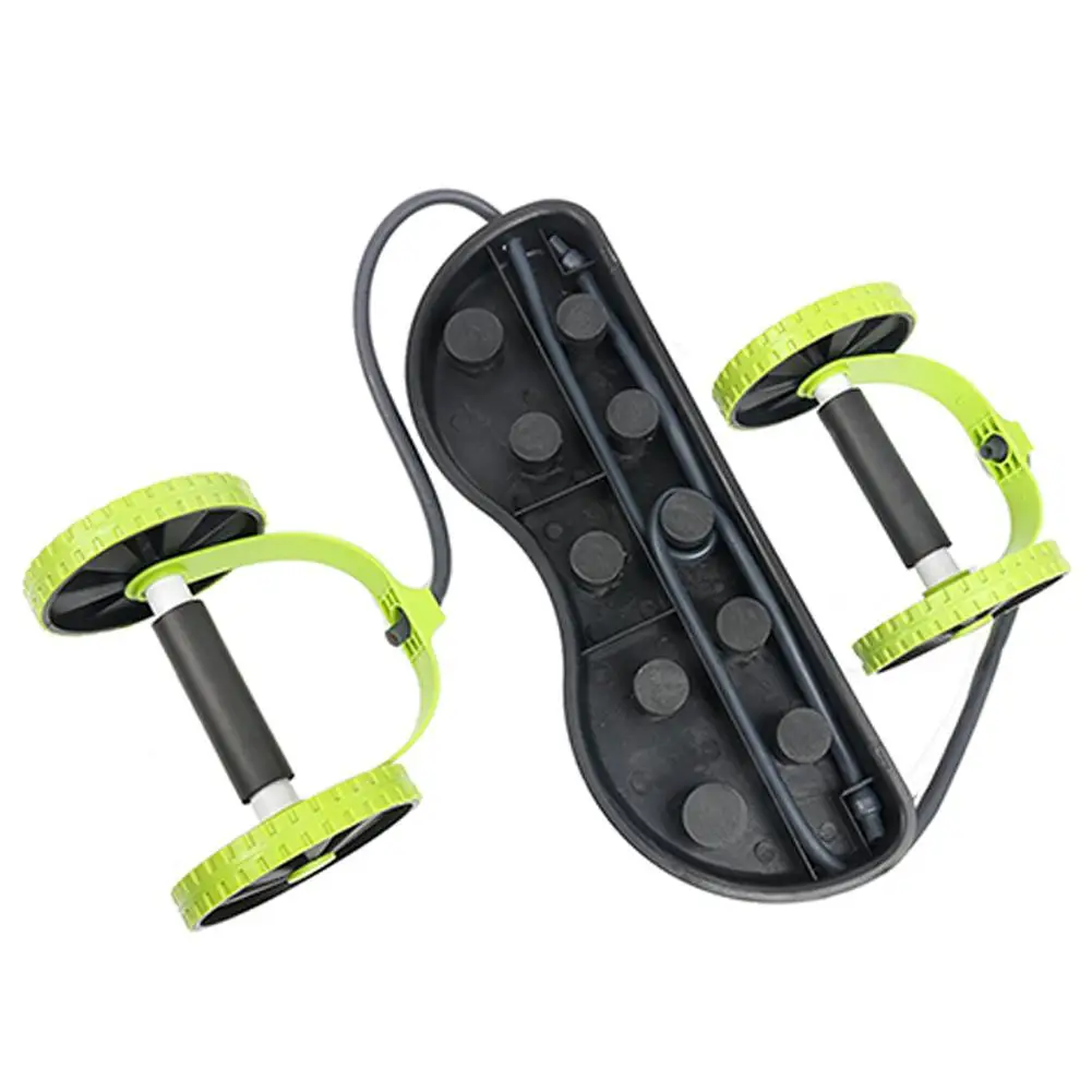 

BellyLady Roller Pulling Rope Abdominal Muscle Trainer Power Resistance Bands Gym Arm Waist Leg Training Rool