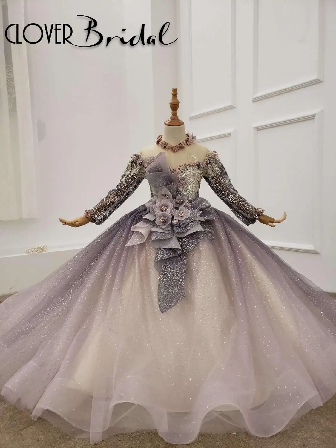 2020 г. Роскошные платья для девочек с цветочным узором причастия komunia robe mariage enfant