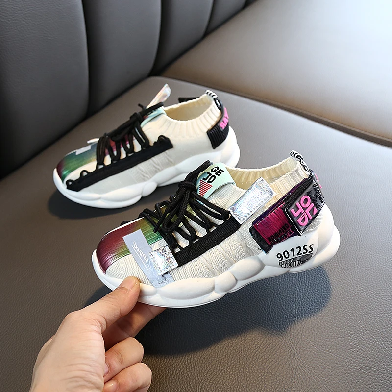 2019 детские кроссовки Осенние новые модные Универсальные дышащие Спортивные