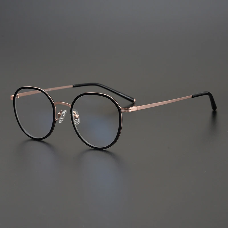 

2021 New Pure Titanium Optical Eyeglasses Frame Women Vintage Myopia Prescription Glasses Frame Men Luxury Brand Glasses Libby