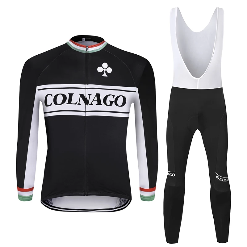 Зимняя термо флисовая 2019 Colnago с длинными рукавами Велоспорт Джерси комбинезон MTB