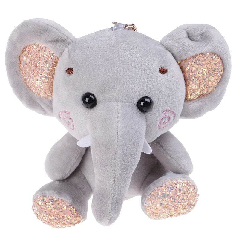

10cm super cute dumbo stuffed animal Plush Toy small pendant lovely mini cartoon elephant doll Presents for children key chain