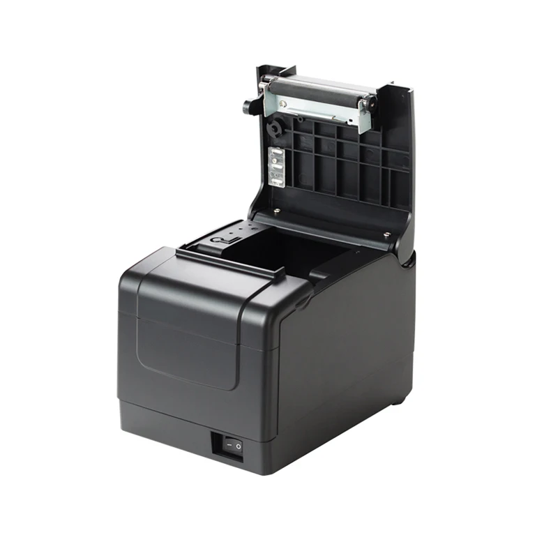 POS Thermal Receipt Printer With Automatic Cutter 80mm USB&Serial&LAN Port Desktop Ticket Printer HS-J80BUSL