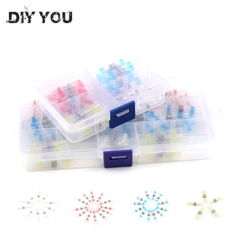 50/100 шт/в штучной упаковке водонепроницаемый термоусадочный припой рукав провода