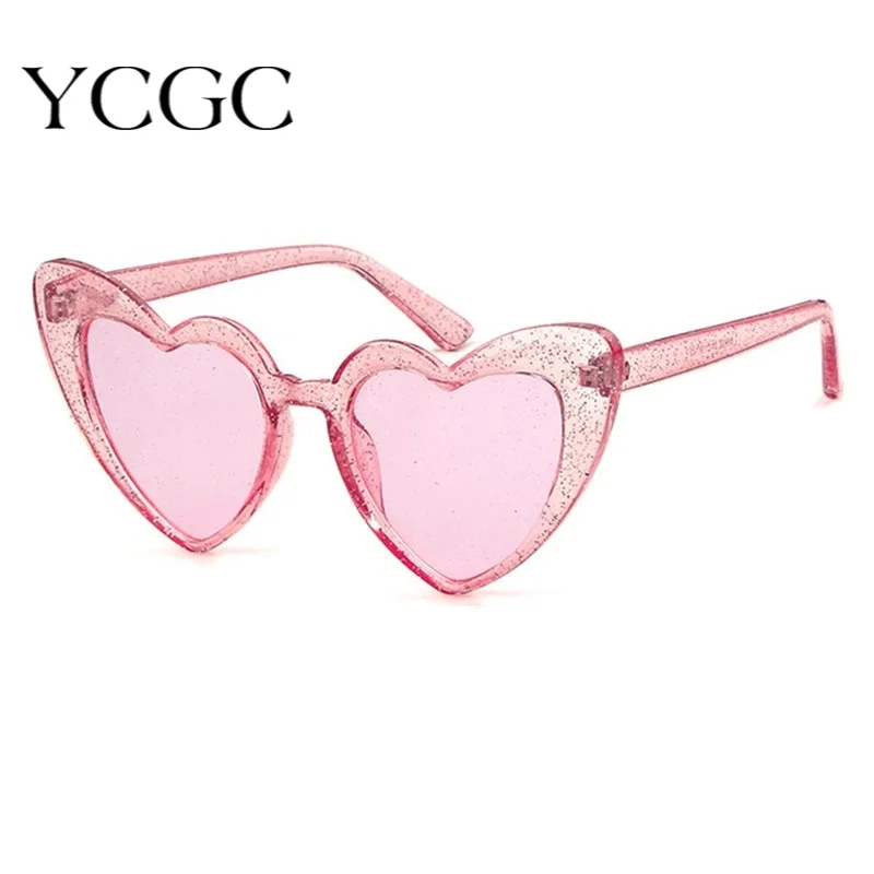 Солнцезащитные очки в форме сердца для женщин брендовые дизайнерские ретро