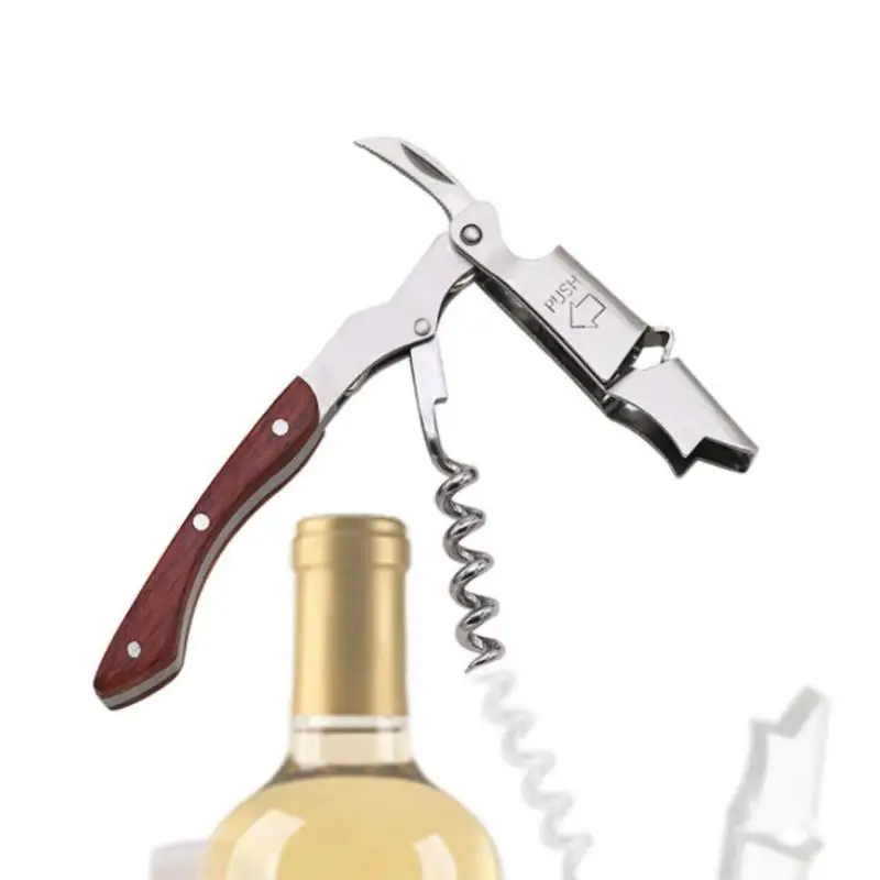 

Professional Wine Key Luxury Double Hinged Waiter's Wine Bottle Handle Opener
