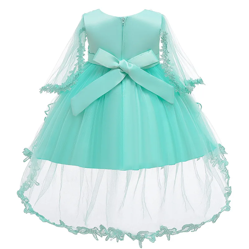Vestido/ г. Летнее платье для маленьких девочек платья на день рождения для девочек от 0 до 3 лет праздничное платье принцессы с цветочным рисунком Одежда для девочек