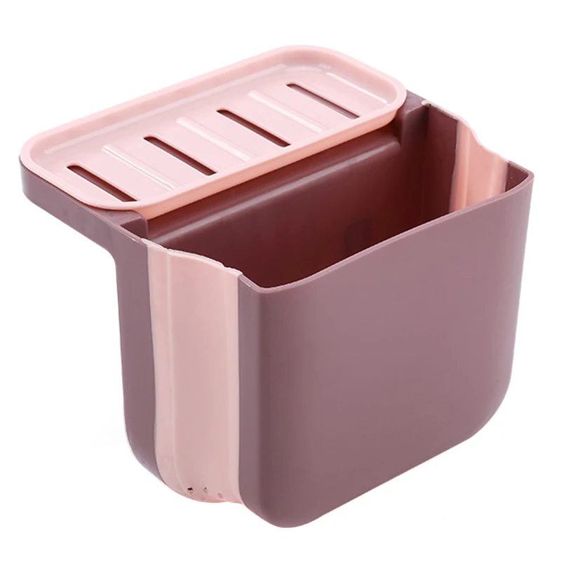 

Economical Double Suction Cup Hanging Sink Drain Basket Foldable Storage Box For Home Kitchen ds99