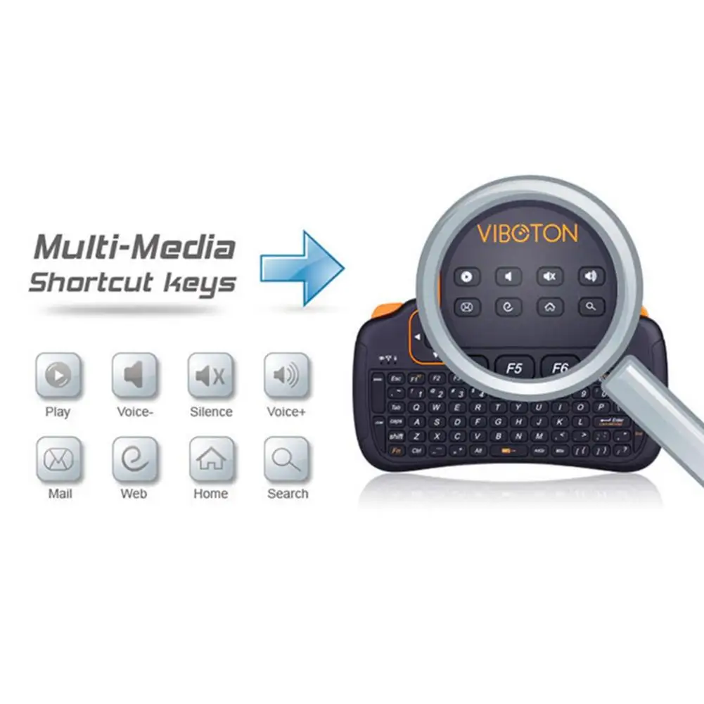 Беспроводная клавиатура 2 4 ГГц мини игровые клавиатуры для ПК/Pad/Andriod/Google TV Box