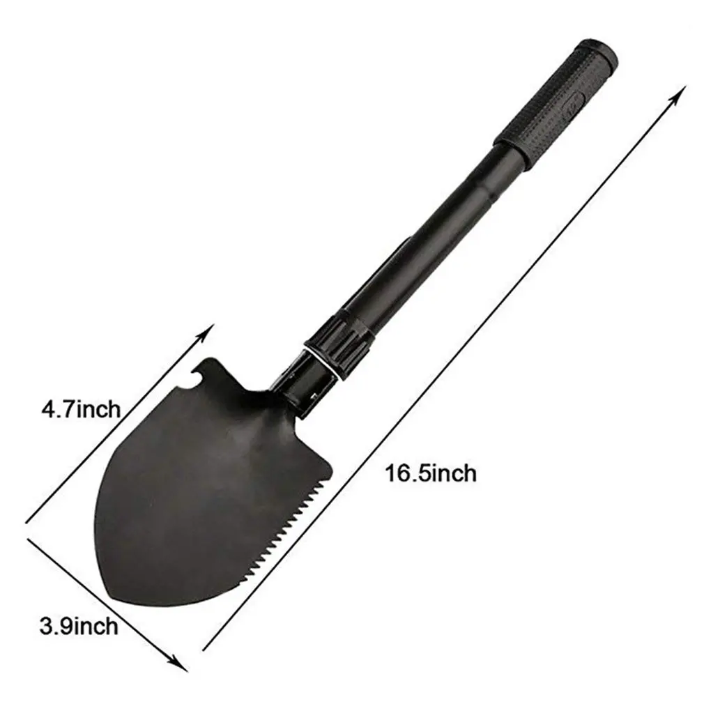 

Garden Tools Military Portable Folding Shovel Multifunction Stainless Steel Survival Spade Trowel Camping Outdoor Cleaning Tool