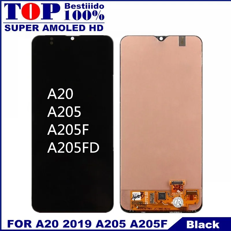 Супер для samsung galaxy A20 2019 A205 A205A A205F A205FD ЖК дисплей кодирующий преобразователь