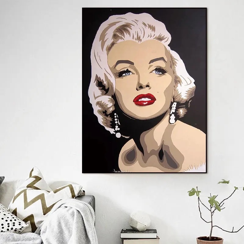 Conisi современные женские звезда холст с Мерилин Монро Картины очаровательные