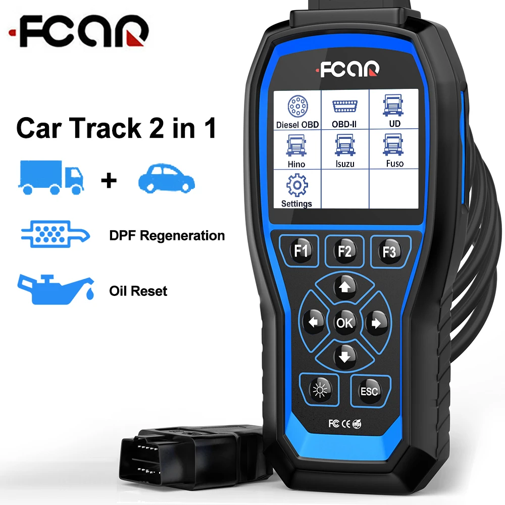 Автомобильный сканер 2 в 1 FCAR F506 Pro Obd2 инструмент для диагностики и сброса нефти