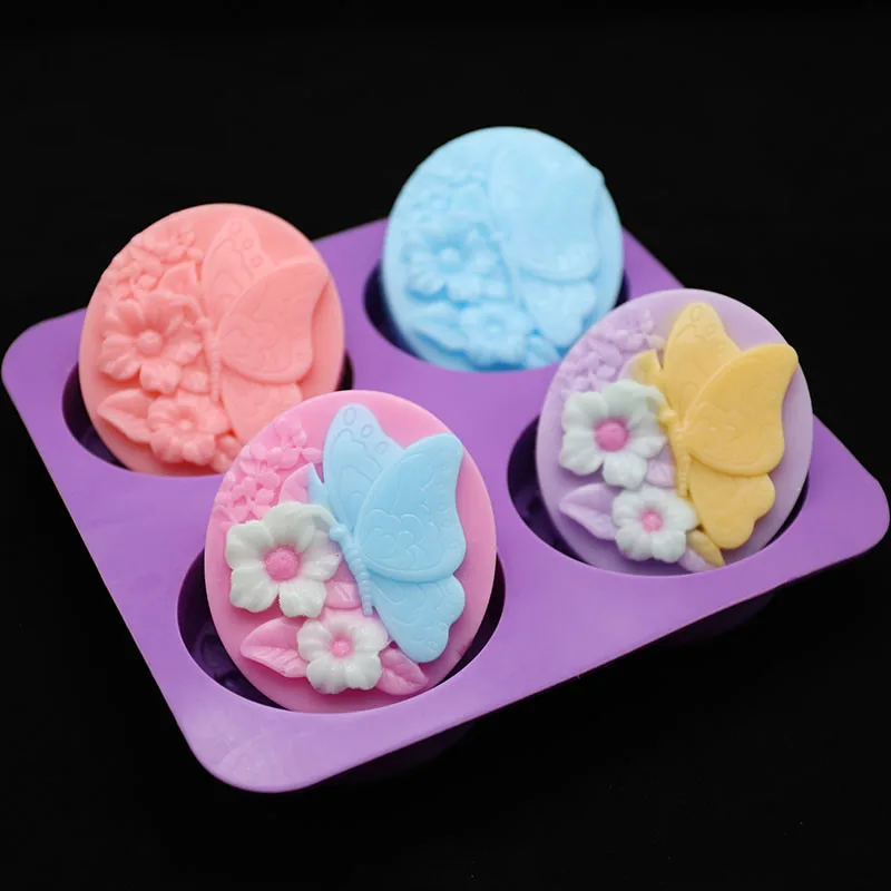 

3D Butterfly Silicone Soap Mold Animal DIY Handmade Soap Making Mould Rectangle Soap Forms