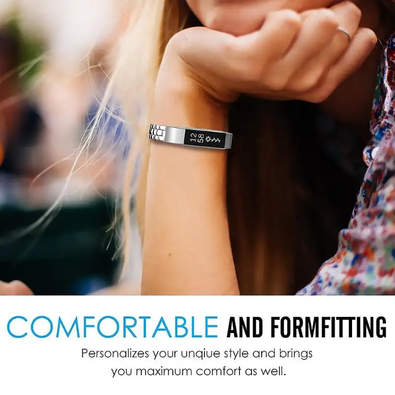 

Portable Metal Stainless Steel Universal Strap Replacement Watchband for Fitbit Alta Precise and Safe Interface Adjustable New