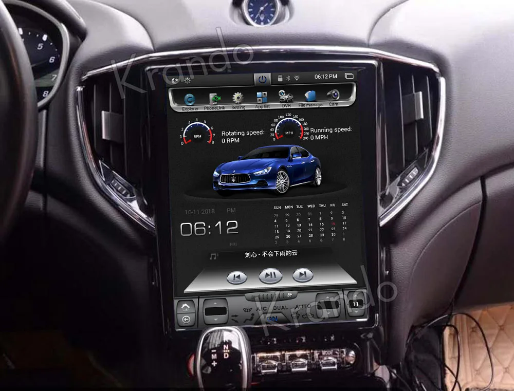Автомагнитола Krando с вертикальным экраном 9 0 дюйма Android 12 1 gps навигацией для