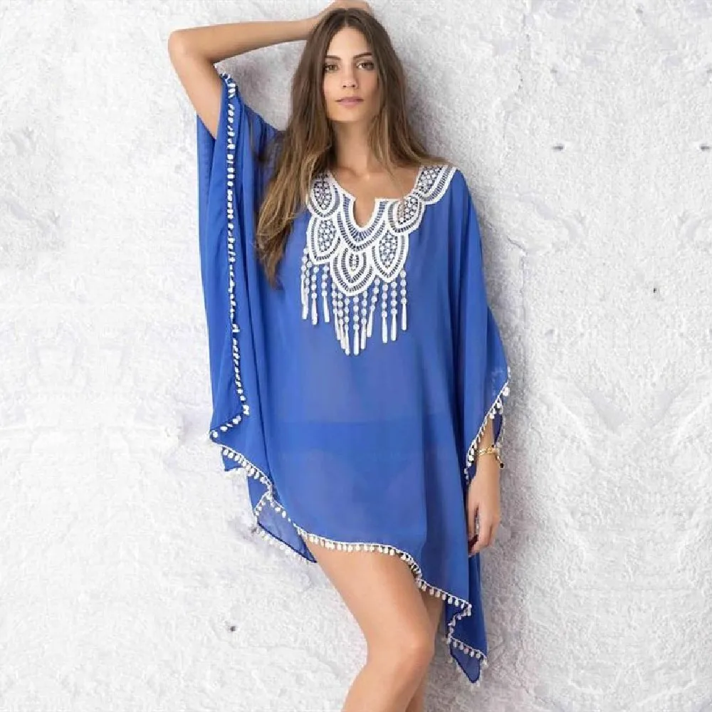 Новое поступление Сексуальная Пляжная накидка кружевная купальная одежда