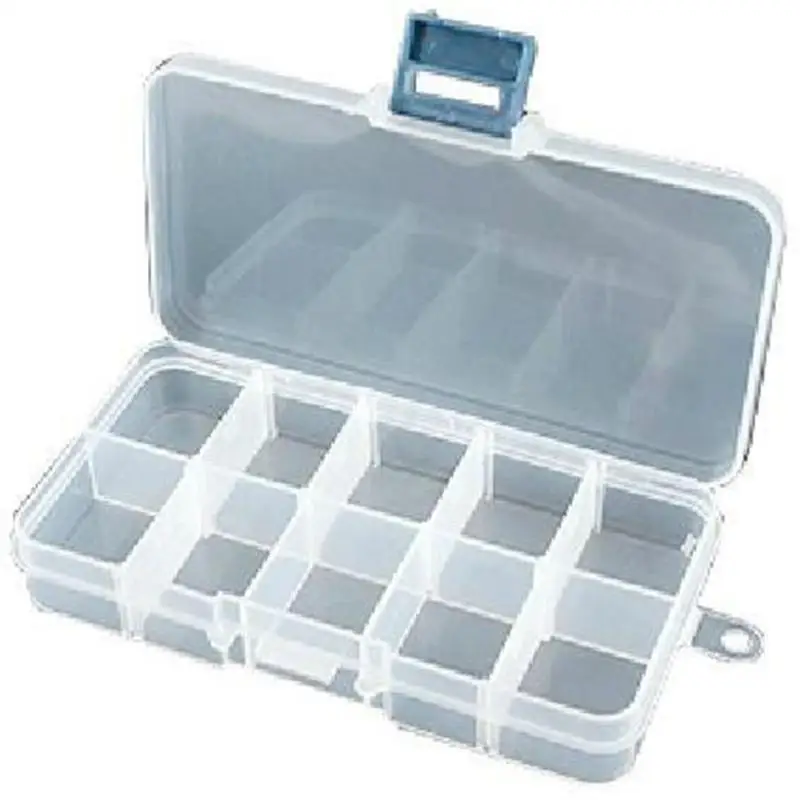 10/12 Slots Plastic Transparent Empty Storage Box Nail Art Rhinestones Jewelry Glitter Beads Container Organizer Holder | Красота и