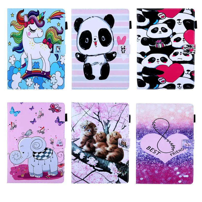

Case For iPad Pro 11 2020 2018 Cover For iPad Pro 11" 2020 Funda Tablet Cartoon Cat PU Leather Stand Shell Capa +Gift