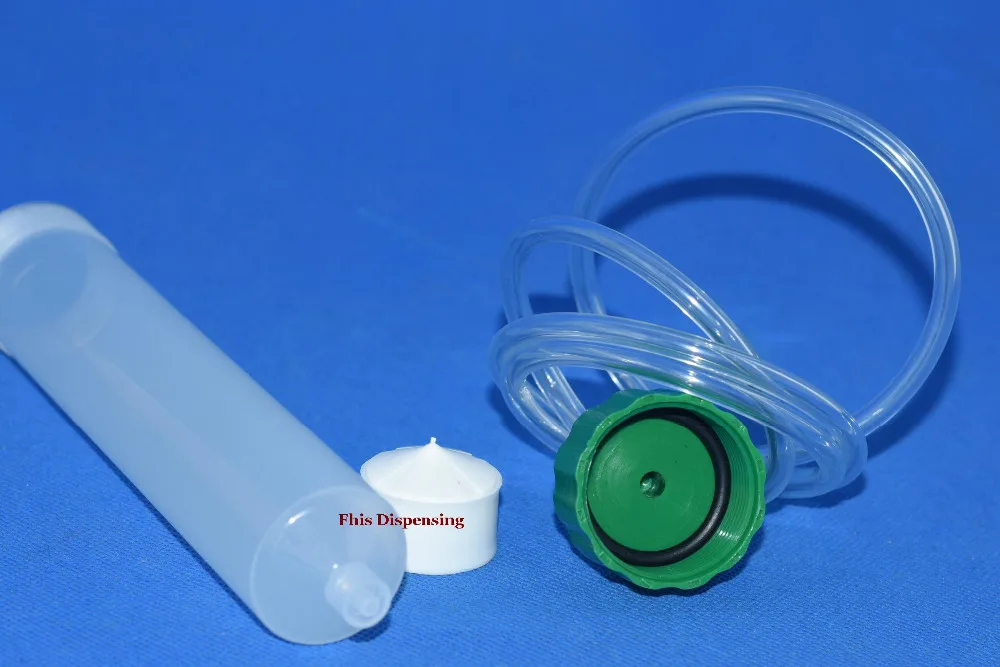 Шприц воздушный прозрачный с адаптером в сборе цилиндр диспенсера наконечником