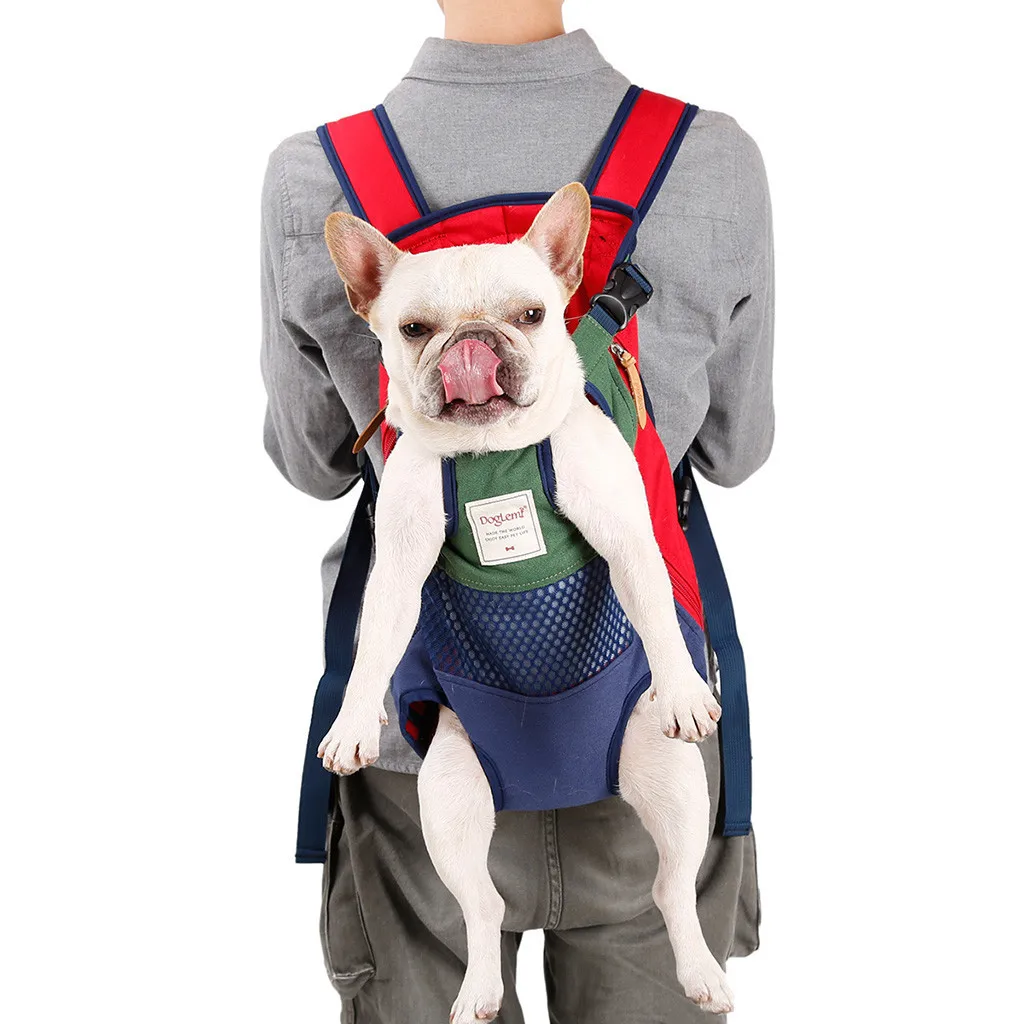 Outdoor Pet Dog Carrier Bag Pet Dog Front Bag Out Travel Double Shoulder Portable Travel Backpack Dogs Cat Accessories Sling Bag