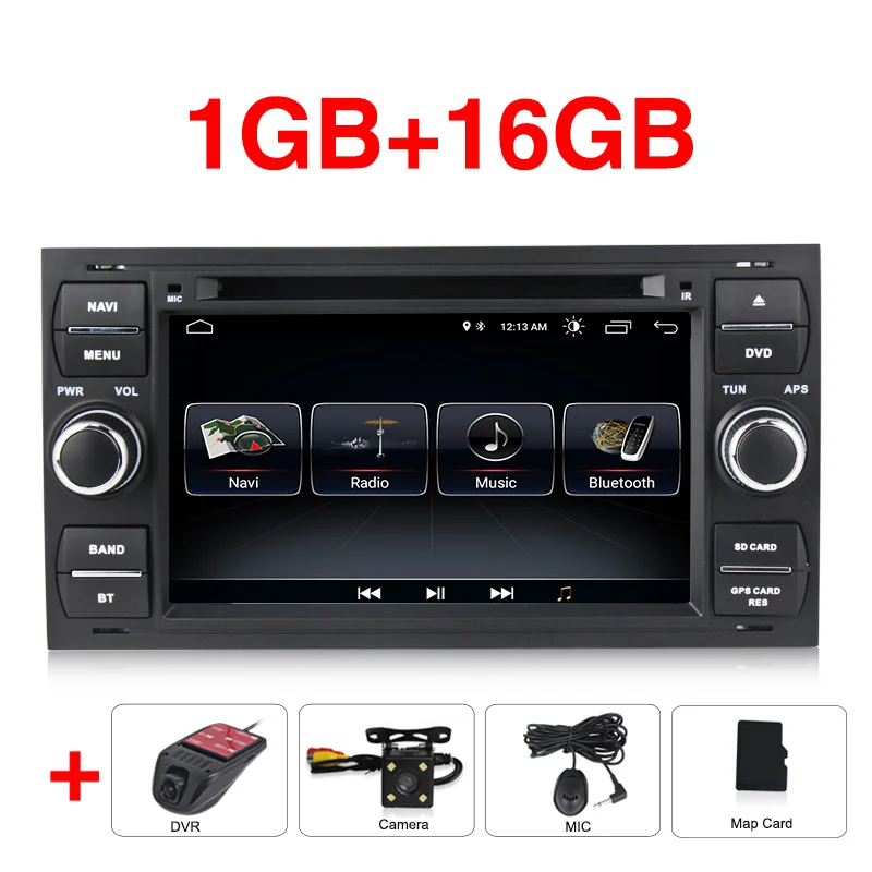 Car dvd camera DVR B Android 8,0 для Ford Mondeo Focus Transit C-MAX S-MAX Fiesta автомобильный dvd мультимедийный плеер gps Навигация BT wifi RDS карта Микрофон - Цвет: Car dvd camera DVR B