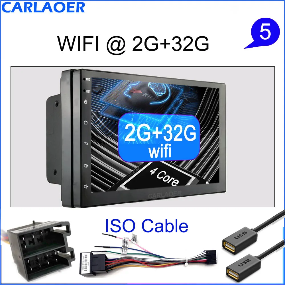 2G 32G ISO Автомобильный мультимедийный плеер Andriod gps навигация 2DIN HD Авторадио 4G WiFi USB FM 2 Din " автомобильный аудио Радио стерео видео 1G 2G ram - Цвет: 2G 32G ISO