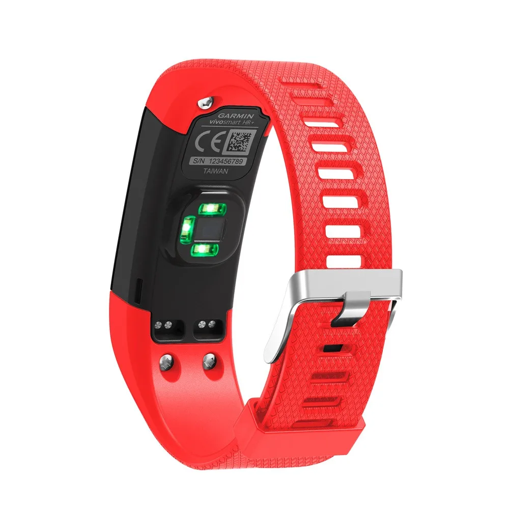 Спортивный Многоцветный силиконовый ремешок сменный Браслет для Garmin Vivosmart HR + Plus