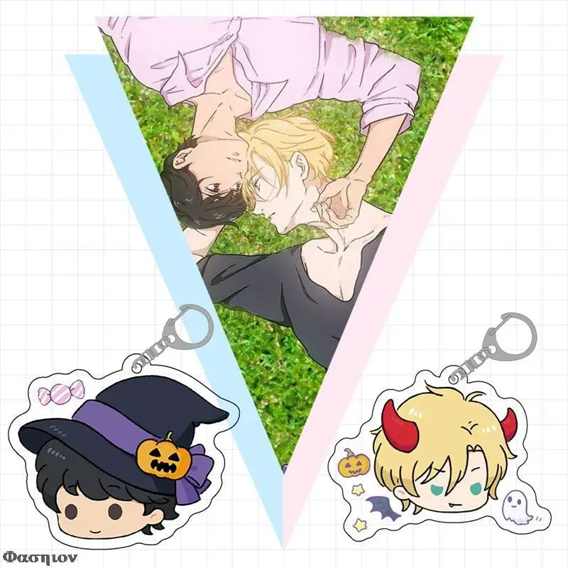 Мультяшный акриловый брелок для ключей амулет подвесной телефона подарок на