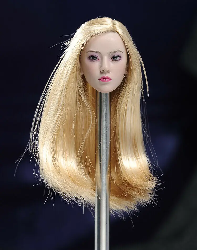 BLeague Phicen1/6, профессиональная черная модель кийохи, светлые волосы, подходящие для 12-дюймовой модели, резьба по голове