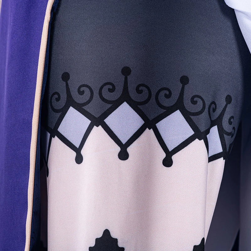

UWOWO Game Genshin Impact Lisa Witch of Purple Rose Cosplay Costume The Librarian Sexy Dress