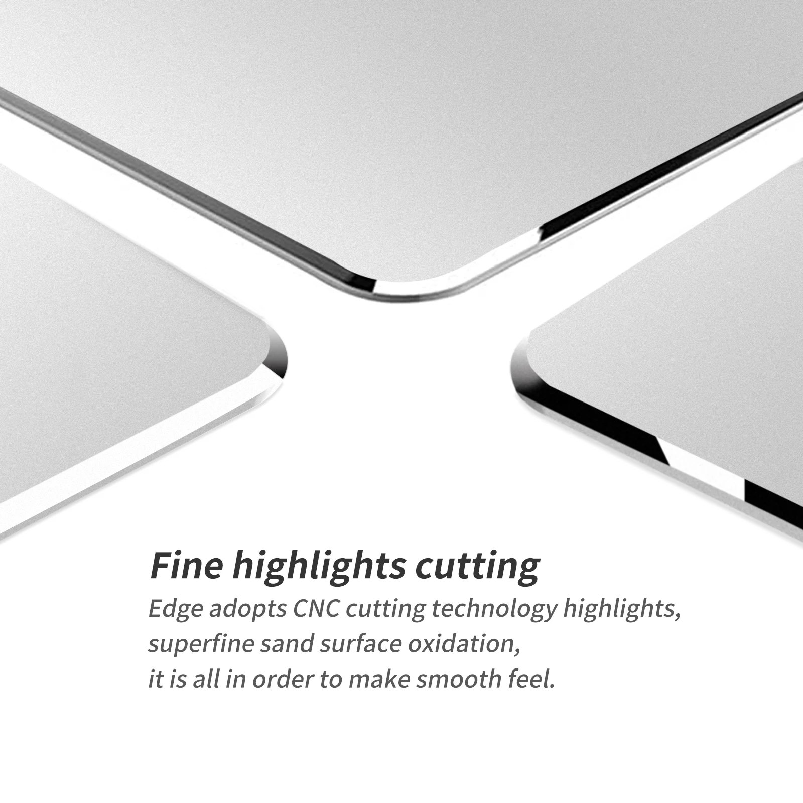 Металлический алюминиевый коврик для мыши Жесткий Гладкий волшебный тонкий