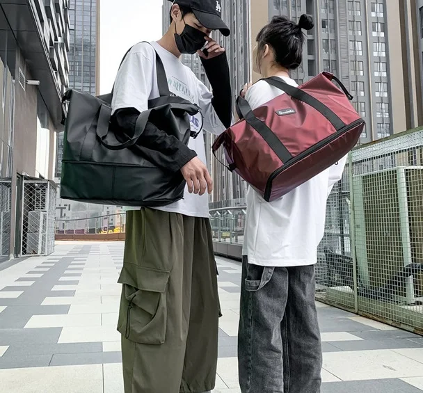 Waterproof Large Capacity Oxford Travel Bag Unisex Zipper Fitness Gym Storage Handbag Shoulder Messenger Bags Duffle Luggage