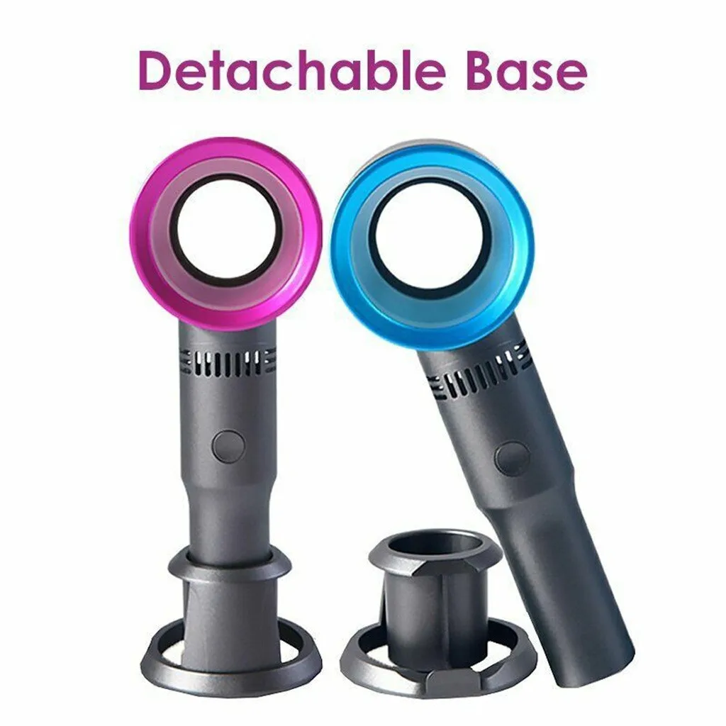 USB Перезаряжаемые Портативный безлопастной вентилятор Ручной мини Cooler без