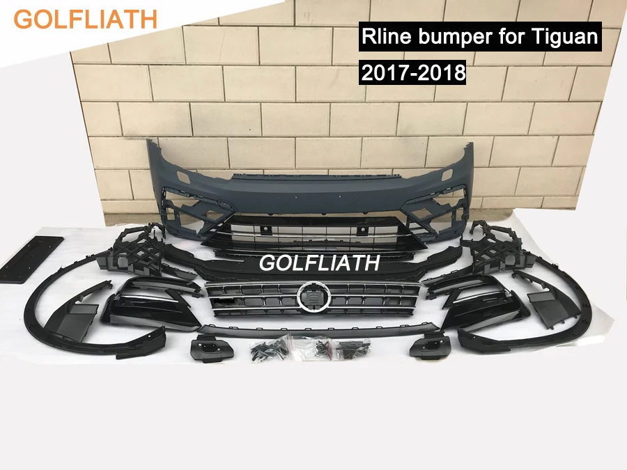 Новейший RLINE стиль PP + ABS передняя наборы для бампера комплект кузова в сборе