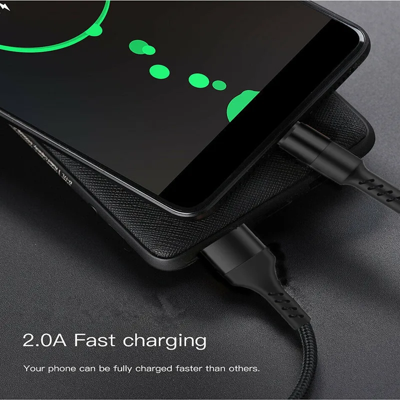 Плетеный Micro USB/type C/iOS 2A кабель для быстрой зарядки Sumsung Galaxy S3 S4 S8 S9 Plus htc LG 2 3 4 LG5 |