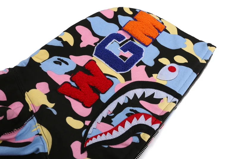 

Sweatshirt Men's Casual Camouflage Letter Terry Round Neck Clothing Streetwear Top Harajuku hat Hoodie Couple Models