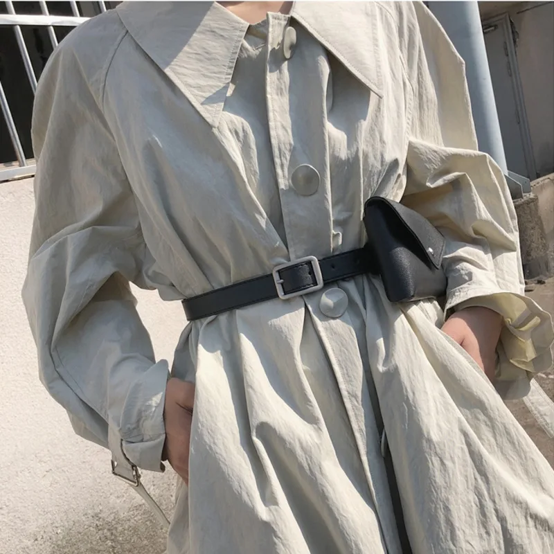 Универсальная Весенняя Модная стильная поясная сумка 2020 трендовая однотонная