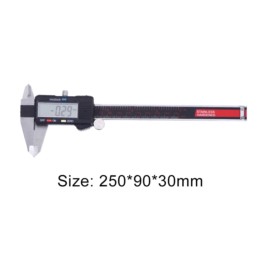 

Stainless Steel Electronic LCD Display Vernier Caliper 0-150mm Metric System Micrometer Measuring Tool Ruler Accuracy Gauge