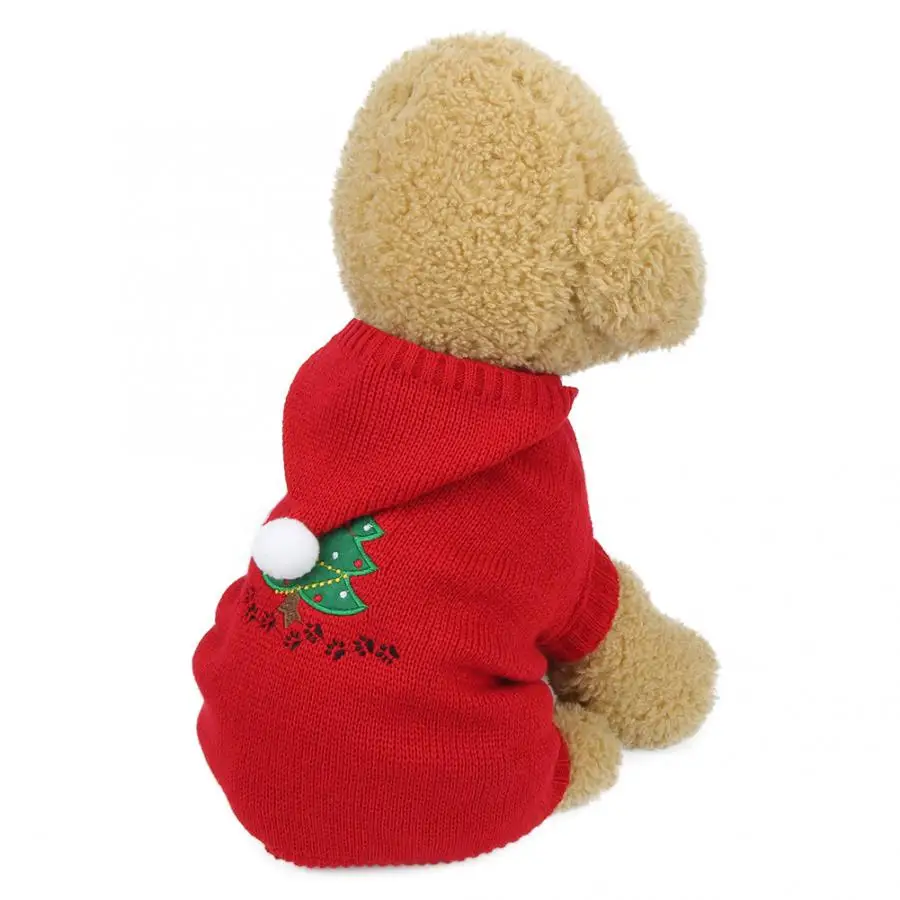 Собака Рождественский свитер Акриловые Волокна Красная рождественская елка для