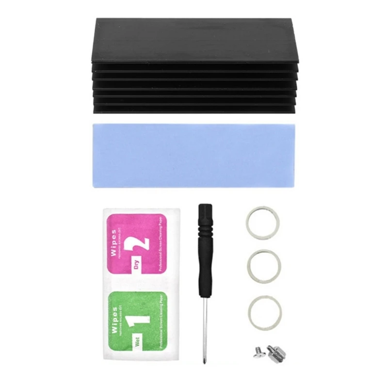 

Aluminum Heat Sink Thermal Cooling Radiator Cooling Pad For NVME M.2 NG-FF SSD Solid State Hard Drive 70x22x30mm