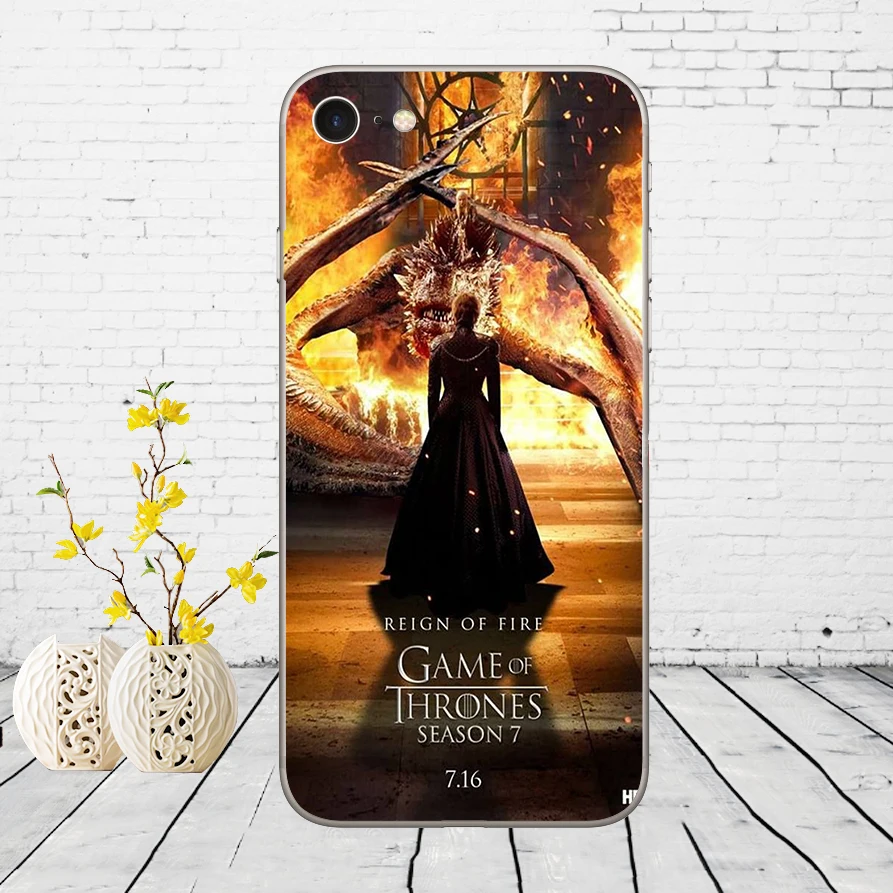 8 98DD Игра престолов сезон 7 Gots7 Мягкий силиконовый чехол для iPhone 5 5S SE 6 6s 8 plus 7 7 Plus X XS SR MAX чехол - Цвет: 8