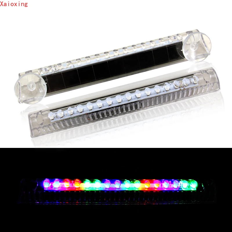 

1pc LED Wireless Car LED Alarm Lights Car Solar Flashing Warning Light Auto Super Bright Colorful Universal Interior Decoration