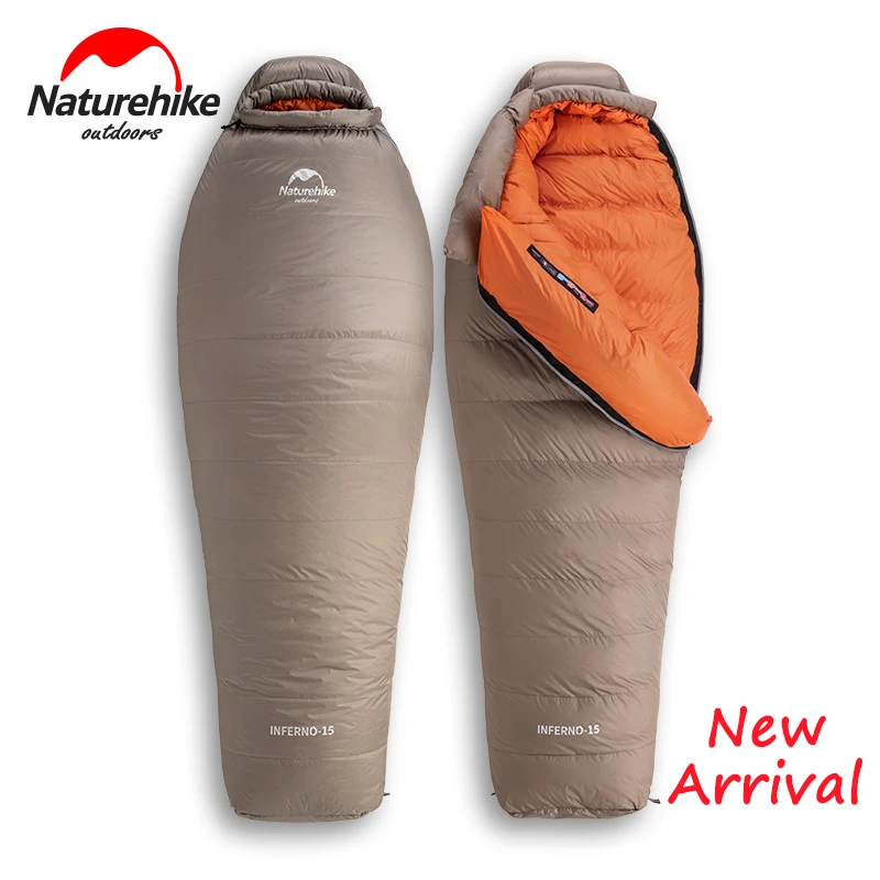 Naturehike 21 ℃ Мумия теплый спальный мешок гусиный пух 750FP уплотненный зимний для